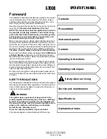 Preview for 1 page of Volvo G700B Series Operator'S Manual