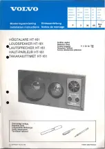 Volvo HT-161 Installation Instructions Manual preview