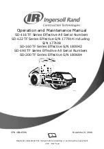 Preview for 3 page of Volvo Ingersoll Rand SD-116 TF Series Operator'S Manual