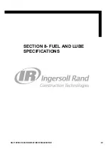 Preview for 217 page of Volvo Ingersoll Rand SD-116 TF Series Operator'S Manual