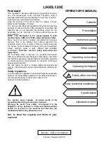 Preview for 2 page of Volvo L120E Operator'S Manual