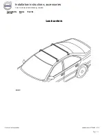 Preview for 1 page of Volvo Load carriers Installation Instructions