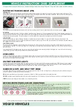 Preview for 2 page of Volvo M90 2017 Vehicle Instruction Card