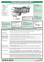 Preview for 5 page of Volvo M90 2017 Vehicle Instruction Card