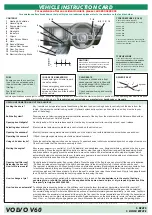 Preview for 6 page of Volvo M90 2017 Vehicle Instruction Card