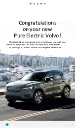 Preview for 2 page of Volvo Pure Electric Quick Manual