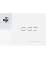 Preview for 1 page of Volvo S80 - Owner'S Manual