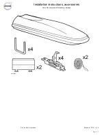 Preview for 2 page of Volvo Ski box Installation Instructions Manual