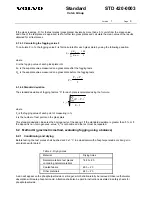 Предварительный просмотр 9 страницы Volvo STD 420-0003 Standard