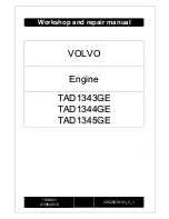 Volvo TAD1343GE Workshop Manual preview