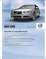 Предварительный просмотр 1 страницы Volvo V70 2011 Quick Manual