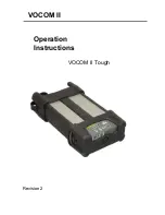 Volvo VOCOM II Tough Operation Instructions Manual preview