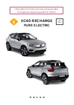 Preview for 1 page of Volvo XC40 RECHARGE 2020 Emergency Response Manual