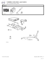 Предварительный просмотр 2 страницы Volvo XC70 2013 D5 AWD Installation Instruction