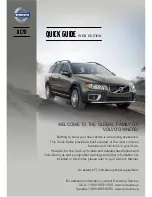 Volvo XC70 - ANNEXE 808 Quick Manual preview