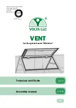 Preview for 1 page of VOLYA VENT Assembly Manual