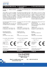 Preview for 78 page of Von Arx 706289 Operating Manual