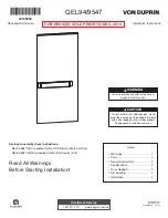 Von Duprin QEL94/9547 Series Installation Instructions Manual предпросмотр