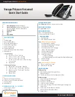 Предварительный просмотр 2 страницы Vonage Polycom Quick Start Manual