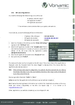 Preview for 21 page of Vonamic 703100 Configuration Manual