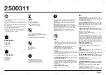 VonHaus 2500311 Manual предпросмотр