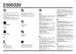 VonHaus 2500320 Manual предпросмотр