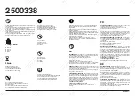 Preview for 1 page of VonHaus 2500338 Manual