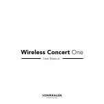 Preview for 1 page of VONMÄHLEN WIRELESS CONCERT ONE User Manual