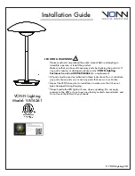 Предварительный просмотр 1 страницы VONN Lighting VAT6261 Installation Manual