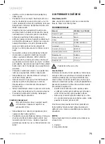 Preview for 75 page of VONROC OT503AC Original Instructions Manual