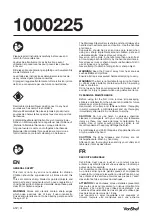 Preview for 1 page of VonShef 1000225 Quick Start Manual