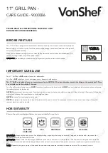 VonShef 9000036 Care Manual preview