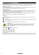 Предварительный просмотр 16 страницы Vonyx 170.001 Instruction Manual