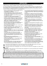 Предварительный просмотр 6 страницы Vonyx 170.013 Instruction Manual