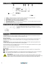 Предварительный просмотр 8 страницы Vonyx 170.013 Instruction Manual