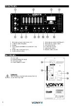 Предварительный просмотр 4 страницы Vonyx 170.062 Instruction Manual