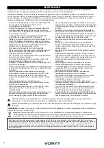 Предварительный просмотр 6 страницы Vonyx 170.062 Instruction Manual