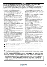 Предварительный просмотр 9 страницы Vonyx 170.062 Instruction Manual