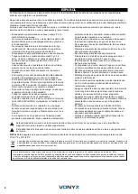 Предварительный просмотр 8 страницы Vonyx 170.104 Instruction Manual