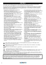 Предварительный просмотр 6 страницы Vonyx 170.106 Instruction Manual