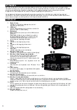 Предварительный просмотр 6 страницы Vonyx 170.295 Instruction Manual