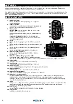 Предварительный просмотр 8 страницы Vonyx 170.295 Instruction Manual