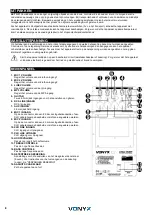 Предварительный просмотр 8 страницы Vonyx 170.372 Instruction Manual