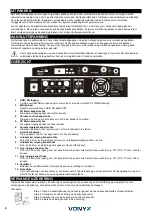 Предварительный просмотр 6 страницы Vonyx 172.092 Instruction Manual