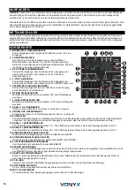 Предварительный просмотр 10 страницы Vonyx 172.644 Instruction Manual