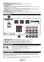 Предварительный просмотр 7 страницы Vonyx 172.742 Instruction Manual