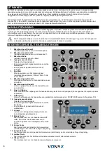 Предварительный просмотр 6 страницы Vonyx 178.130 Instruction Manual