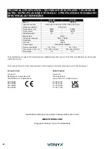 Предварительный просмотр 20 страницы Vonyx 178.140 Instruction Manual