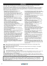 Предварительный просмотр 6 страницы Vonyx 178.382 Instruction Manual