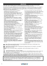 Предварительный просмотр 6 страницы Vonyx 178.385 Instruction Manual